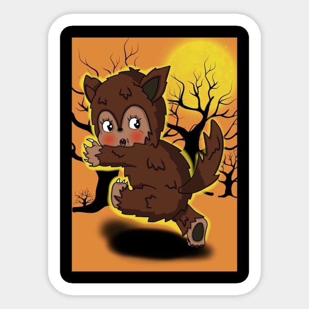 WEREWOLF KEWPIE Sticker by JayJ's